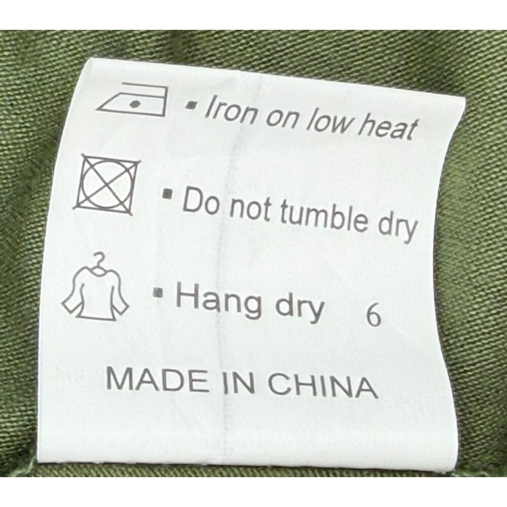 Dearcase Olive Green V Neck Jersey Knit T-shirt Long Sleeve Swing Dress NWT XL - Picture 8 of 9